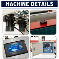 Machine à sceller les cartons FXC-5050I avec écran tactile, applicateur d'étiquettes, scelleuse de cartons, scelleuse de colis pour l'e-commerce, certifiée CE
