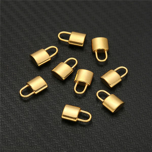 Thép không gỉ <span class=keywords><strong>3D</strong></span> ba chiều Ổ Khóa Phụ Kiện DIY quần áo vòng cổ khóa mặt dây chuyền quyến rũ - Product Image 3