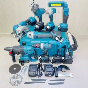 Wholesale 21V Brushless Cordless Drill Portable Screwdrivers Kit 9 Pieces Cordless Power Tool Set For Furniture Repair