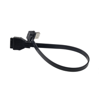 Cable de extensión USB 3,0, Conector de 90 grados, 20 pines, Panel de chasis montado para ordenador