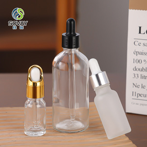 Venta al por Mayor <span class=keywords><strong>de</strong></span> Botellas <span class=keywords><strong>de</strong></span> Vidrio Transparente <span class=keywords><strong>de</strong></span> 30 ml para Aceites Esenciales con Gotero, Botellas con Gotero <span class=keywords><strong>de</strong></span> Aluminio Dorado y Negro - Product Image 3