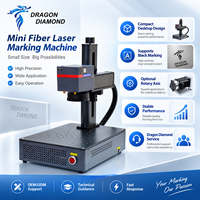 Petite machine de marquage laser à fibre pour l'acier inoxydable, l'aluminium, le laiton – Graveuse de bureau pour métaux – Mini machine de marquage à fibre