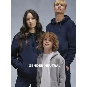 Sudadera B&C ID.334 con Capucha y Cremallera, merchandising sostenible - Product Image 4