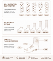 Chaussettes de yoga et de Pilates personnalisables à volants, antidérapantes et absorbantes pour femmes, marque Studio
