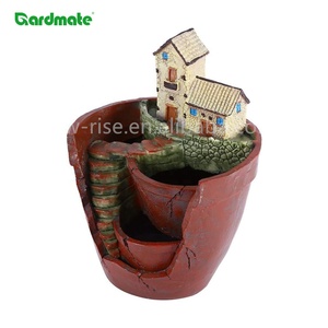 GARDMATE Pot de fleurs suspendu en polyrésine écologique et durable pour plantes succulentes, idéal pour la décoration de <span class=keywords><strong>balcon</strong></span> et de jardin féerique <span class=keywords><strong>DIY</strong></span> - Product Image 2