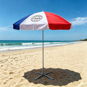 Sombrillas de Playa Personalizadas Premium con Logotipo, Sombrilla de Playa para Exteriores de Verano, Parasol Publicitario para Jardín con Base - Product Image 1
