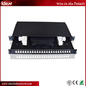एकल मल्टी मोड फाइबर ऑप्टिक पैच पैनल/दीवार घुड़सवार 24 पोर्ट सिम्प्लेक्स डुप्लेक्स 19 "1u स्लाइडिंग प्रकार ओडफ - Product Image 6