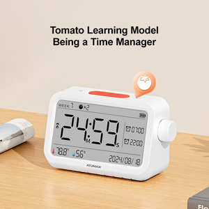 Thermomètre hygromètre numérique intelligent ATuMan MT2 avec affichage LCD, minuterie et alarme, tout-en-un, idéal <span class=keywords><strong>pour</strong></span> la <span class=keywords><strong>maison</strong></span>, le laboratoire, la crèche - Product Image 4
