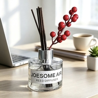 Diffuseur de parfum d'ambiance de luxe avec logo personnalisé et marque privée, flacon en verre, diffuseur à bâtonnets, OEM ODM, désodorisant d'ambiance