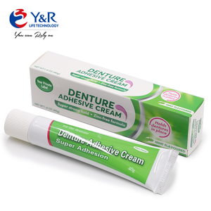 Adhésif pour prothèses dentaires imperméable sans zinc, tenue extra forte pour la prothèse supérieure, saveur menthe, crème adhésive pour prothèses dentaires - Product Image 3