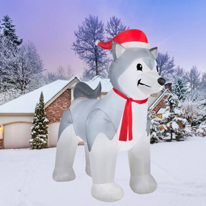 Decoration Noel Exterieur Gonflable 2.1 M, Décoration De Noël Gonflable Lumineux LED, Père Noël