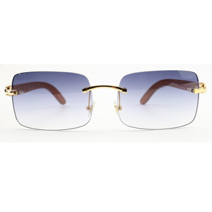 Gafas de sol de madera con diseño de marca, lentes de sol polarizadas con Logo personalizado, con borde fino, suela Occhiali <span class=keywords><strong>Da</strong></span>, 2019 - Product Image 2