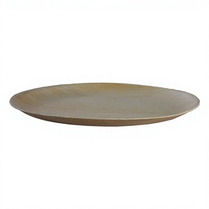Plato de Servir de Hoja de Palma, Color Sólido, Minimalista, Ecológico, Biodegradable, Duradero, Apto para Alimentos, Desechable, para Fiestas, con Grabado, Paquete de 6 - Product Image 3