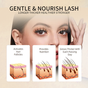 Натуральная Органическая сыворотка для ресниц, витамин B5, экстракт женьшеня, гиалуроновая кислота для бровей, удлинение ресниц, увлажнение - Product Image 3