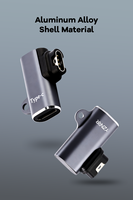 Ladeadapter für Sportuhren Typ-C Rechtwinklig (Seitenausgang/Vertikalausgang) Gerader Stecker AC Aluminiumlegierung PVC