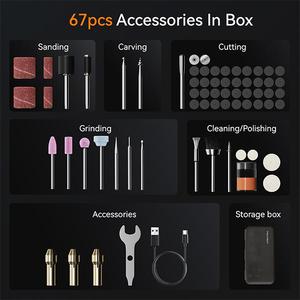 VMYTH <span class=keywords><strong>IPen</strong></span> E3 Kit d'outils rotatifs sans fil, mini stylo de gravure sans balais pour ponçage, polissage, sculpture, perçage, découpe, impression 3D - Product Image 4