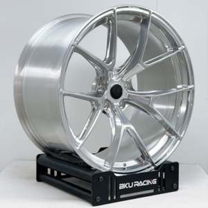 Rines Bku Forged 5X112 5x114.3 para Toyota Supra V A70 A80 A90 GR de 17, 18 y 19 Pulgadas, Rines de Aleación Negros Monobloque Personalizados - Product Image 3