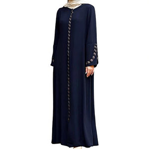 Vente en gros Robe musulmane design durable Abaya de Dubaï pour femme Hijab à la mode Abaya avec logo personnalisé - Product Image 1