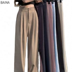 Pantalon ample taille haute décontracté d'été pour femme, coupe large et fluide, effet amincissant - Product Image 1