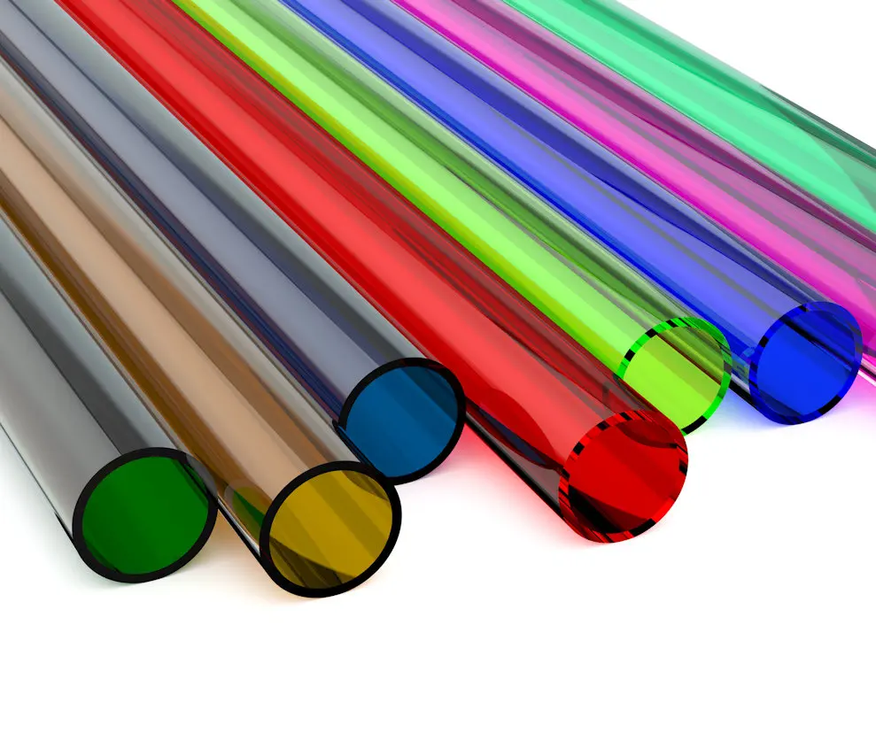 Chất lượng cao trong suốt rõ ràng Polycarbonate Ống đầy màu sắc PMMA Acrylic ống nhựa