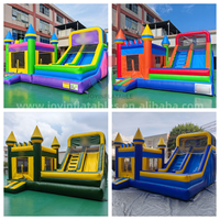 Château gonflable commercial de haute qualité pour l'extérieur avec toboggan, château gonflable pour enfants et adultes, personnalisation disponible