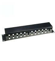 Panneau de gestion de câbles premium LE Brand 19 pouces 1U en acier laminé à froid SPCC avec anneaux en D pour serveurs, organisateur de racks, norme IEC297-2, en stock