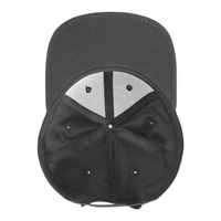 Casquettes de baseball de sport de plein air à bord plat noir personnalisé OEM