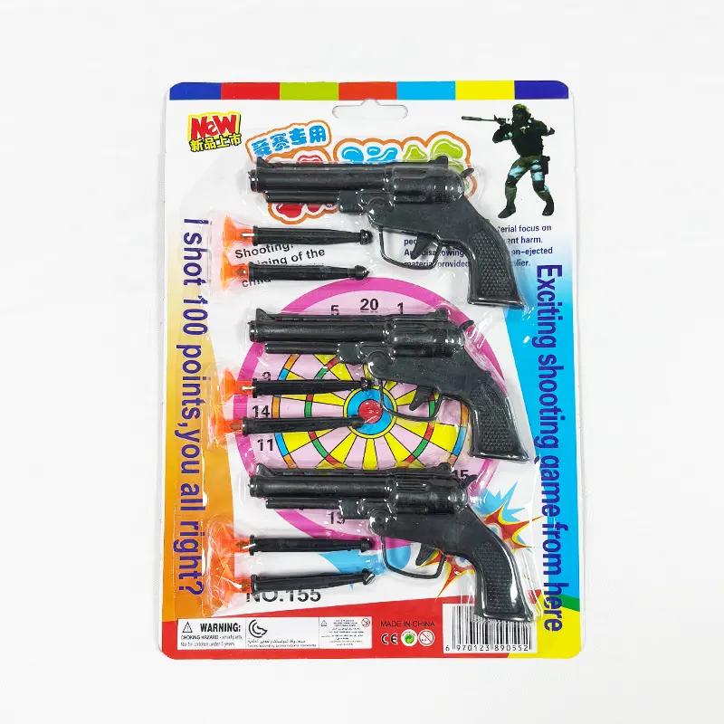 Fabricant d'approvisionnement Police pistolet jouet arc et flèche jouet plastique pistolet souple ensemble