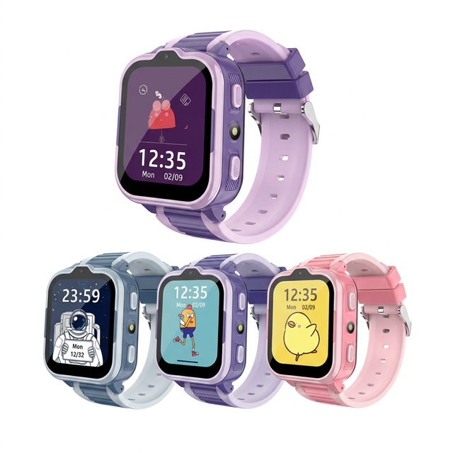 4G Kids Smart Watch GPS SOS Call SIM Card WiFi Tracker IP67 Waterproof IPS Display Heart Rate Monitor 5-10 Days Battery