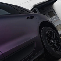 Film de protection de peinture TPU PPF WRAPMASTER 1,52x15m auto-réparateur, couleur satinée noire Pinot Purple
