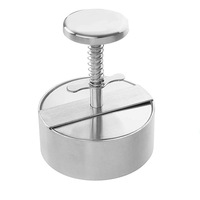 Presse à hamburgers maison en acier inoxydable, outil en métal pour viande de bœuf et légumes