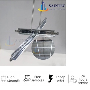 <strong>Ceiling</strong> Suspension Frame , Suspended Flat T24 Grid <strong>Ceiling</strong> System,solid <strong>Ceiling</strong> T Grid Galvanized Suspended <strong>Ceiling</strong> T Frame - Product Image 1