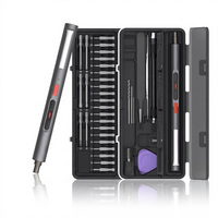 Kit d'outils de réparation électrique sans fil de précision avec batterie au lithium, lumière LED, tournevis rechargeable et jeu d'embouts pour téléphones, ordinateurs portables et appareils électroniques