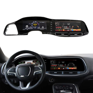 Odómetro Digital para coche, pantalla Dual para Dodge Challenger Hellcat, <span class=keywords><strong>Android</strong></span> Carplay, Radio para coche, navegación GPS, reproductor Multimedia - Product Image 1