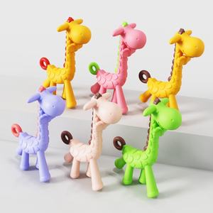 Juguete <span class=keywords><strong>de</strong></span> Silicona Suave para Bebés, Libre <span class=keywords><strong>de</strong></span> BPA, Unisex, con Forma <span class=keywords><strong>de</strong></span> Animal, Mordedor para Bebés, Pegamento <span class=keywords><strong>de</strong></span> Grado Alimenticio, Anillo para Masticar, Apto para Esterilizar - Product Image 1