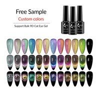 Vernis à ongles gel magnétique 9D œil de chat UV LED pour salon à domicile, art des ongles DIY, végan, écologique, longue durée