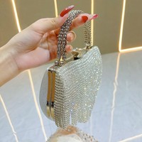 Nouveau Sac de Soirée Tendance Transfrontalier, Sac Fourre-tout de Luxe Léger pour Mondaine avec Paillettes et Chaîne Diamantée Haut de Gamme