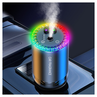 Diffuseur d'huiles essentielles portable sans eau et humidificateur électrique pour voiture et usage domestique, design de plafond en forme d'étoile à trois couleurs
