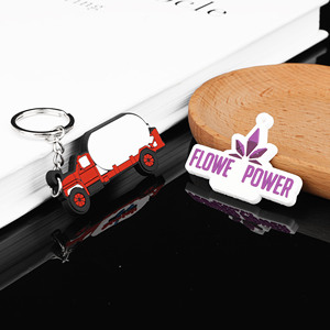 Custom Printed Soft PVC Keychain Cartoon Landscape Patterns Promotional Travel Gifts - Product Image 5