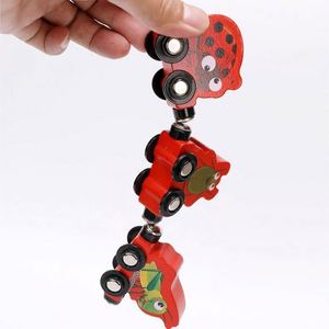 Cadeaux d'anniversaire parfaits pour les tout-petits garçons et filles 2025, train en bois magnétique amusant, vente en gros YR0752 - Product Image 2