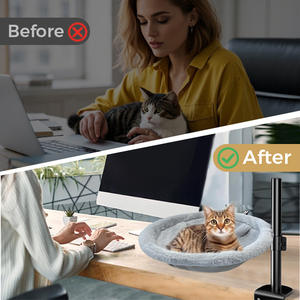 कारखाने प्रत्यक्ष पर्यावरण अनुकूल समायोज्य ऊंचाई कार्यालय बिल्ली बिस्तर हटाने योग्य भोजन टेबल डेस्क धोने योग्य कपड़े ठोस बिल्ली - Product Image 5