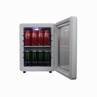 Réfrigérateur Oumeite 21L Hotel Mini Bar Compact & Silencieux avec porte en verre Approbation à température unique