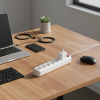 Prises de chargeur USB certifiées CE de type français 5 gangs