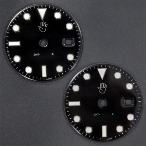 Piezas de Reloj de 28 mm, Esfera Negra para Movimiento DD3285 <span class=keywords><strong>126710</strong></span>, GMT Luminoso Azul de 40 mm, Repuesto para Reloj - Product Image 2