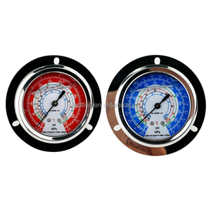 Beco YN-60M R22 R134a Refrigerante de Alta/Baixa <span class=keywords><strong>Oli</strong></span>-Cheio Flangeado Manômetro Manômetro 0-3.8Mpa Aço Inoxidável & Latão - Product Image 2