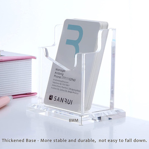Hộp Đựng Danh Thiếp Bằng Nhựa Acrylic Để Bàn, Hộp Sắp Xếp Danh Thiếp Trong Suốt Trưng Bày Danh Thiếp Dạng Đứng - Product Image 3