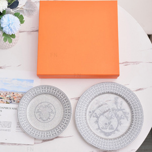 จานอาหารค่ำและของหวานสไตล์ยุโรปสุดหรูสำหรับใช้ในบ้านและโรงแรม - Product Image 4
