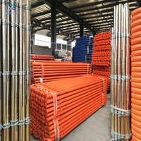 Étai de Construction Télescopique pour Dalle, Tube d'Appui en Acier Réglable, Étaiement en Acier Galvanisé