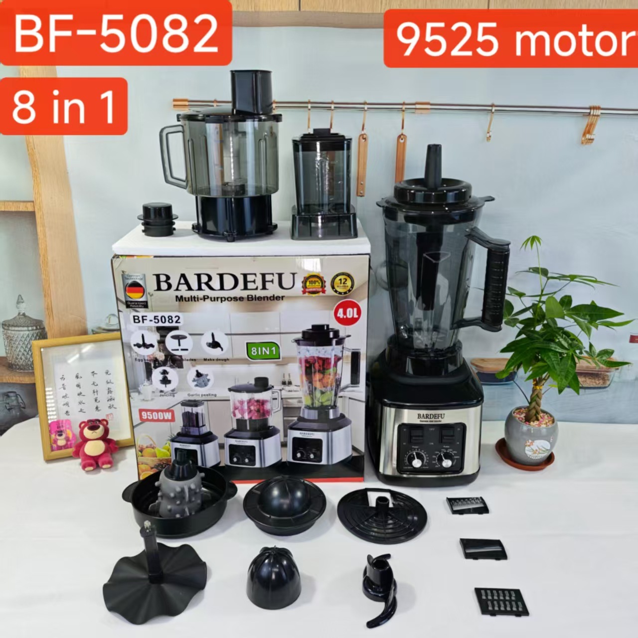 BF-5082- 8 en 1-Enchufe europeo