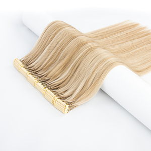 Nueva producción 100 cabello humano virgen ruso 6D-3 doble dibujado todos los colores extensión de cabello recto 6D - Product Image 2
